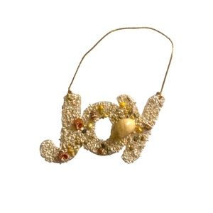 Vintage Christmas Ornament  “JOY”